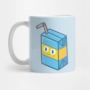 Kawaii Blue Orange Milk Box Mug